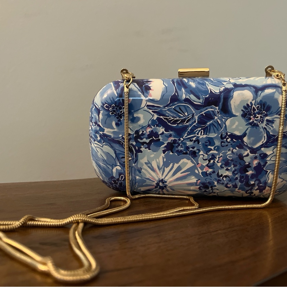 Blue Floral Lilly Pulitzer Clutch